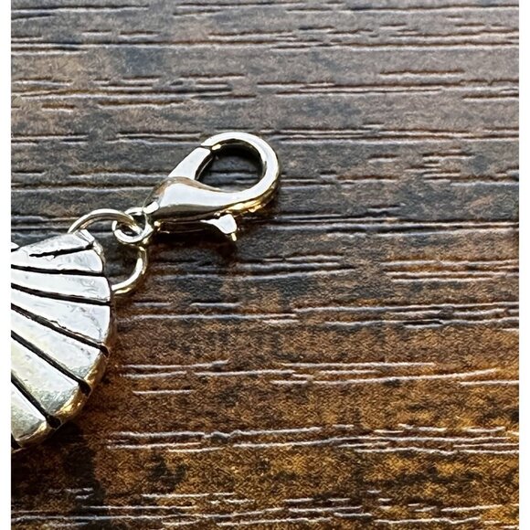 Vintage Silver Tone Bracelet Starfish Sea Shell Sand Dollar Beach Vacation 7" - Picture 5 of 7